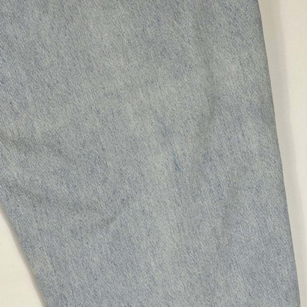 Brittania Vintage High Waisted Mom Jeans Light Wash Tapered Petite 12x28 Cotton - Picture 7 of 8